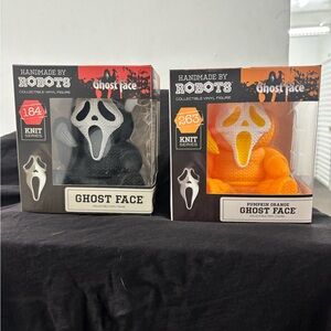 Ghost Face collectible Vinyl Figures - Black and Pumpkin Orange